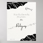 Trendy Vrijgezellenfeest Welkomstbord,  Poster (Voorkant)