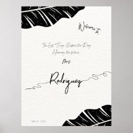 Trendy Vrijgezellenfeest Welkomstbord, Poster