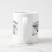 Trendy Vrolijk Kerstfeest Beste Pap Ooit Fotocolla Grote Koffiekop (Achterkant)