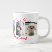 Trendy Vrolijk Kerstfeest Beste Pap Ooit Fotocolla Grote Koffiekop (Rechts)