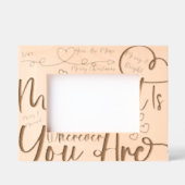 Trendy vrolijk kerstfeest, jij bent van mij gegraveerde lijstjes (Voorkant)