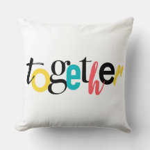 Trendy, vrolijk, stadtypografie van Together