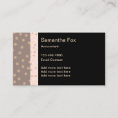 Trendy Vrouw Accountant Stylish Visitekaartje (Voorkant)