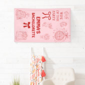 Trendy Vrouw Van Het Feest Bachelorette Party Spandoek (Insitu)