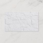 Trendy Wall Brick Pattern Manager Visitekaartje (Achterkant)