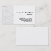 Trendy Wall Brick White Professional Visitekaartje (Voorkant / Achterkant)