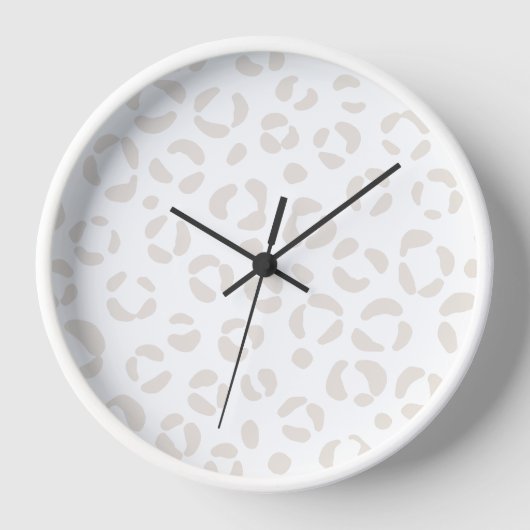 Trendy Wall Clock Leopard (Voorkant)