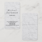 Trendy wandbaksteen afgeronde hoek Visitekaartje (Voorkant / Achterkant)