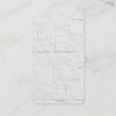 Trendy wandbaksteen afgeronde hoek Visitekaartje (Achterkant)