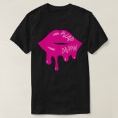 Trendy WAP Nat Juicy Lips Volwassen Hip Hop Rap Gi T-shirt (Design voorkant)