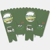 *Trendy Watercolor Golf Oriented Course Cart Bedankdoosjes (Ongevouwen)