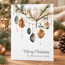 Trendy Watercolor Niet-Foto Kerstmis