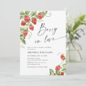 Trendy Watercolor Weide Bruiloftsdouche Kaart (Staand voorkant)