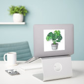 Trendy Waterdichte Vinyl Sticker (Laptop op bureau)