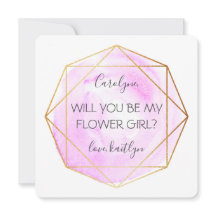 Trendy Waterecolor Diamond | Wees mijn Bloemenmeis