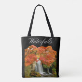 Trendy watervallen in de bergen tote bag (Achterkant)