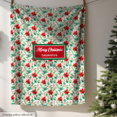 Trendy waterverf aangepaste naam classic gift flee fleece deken