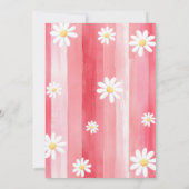 Trendy Waterverf Aardbei Baby eerste verjaardag Kaart (Achterkant)