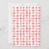 Trendy Waterverf Aardbei Baby eerste verjaardag Kaart (Achterkant)