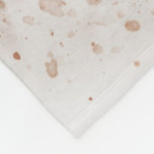 Trendy Waterverf Basset Hound Personalized Fleece Deken (Hoek)