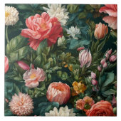 Trendy Waterverf  Bloemen Collectie Tegeltje (Voorkant)