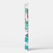 Trendy Waterverf Bloempatroon met elk Monogram Case-Mate iPhone Case (Achterkant / Rechts)