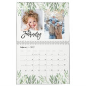 Trendy Waterverf Botanische bladeren | Foto Kalender (Feb 2027)