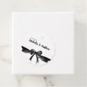 Trendy Waterverf Bow Classic Dank je bruiloft Bedankjes Labels (In situ)