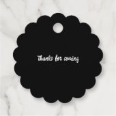 Trendy Waterverf Bow Classic Dank je bruiloft Bedankjes Labels (Achterkant)