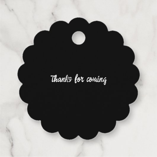 Trendy Waterverf Bow Classic Dank je bruiloft Bedankjes Labels (Achterkant)