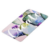 Trendy Waterverf Cactus Illustration Creëer Magneet (Linkerzijde)