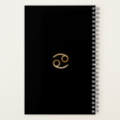 Trendy Waterverf Cancer Zodiac Journal Notitieboek (Achterkant)