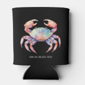 Trendy Waterverf Crab Company/Restaurant Custom Blikjeskoeler (Achterkant)