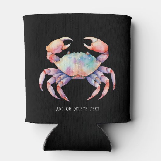 Trendy Waterverf Crab Company/Restaurant Custom Blikjeskoeler (Achterkant)