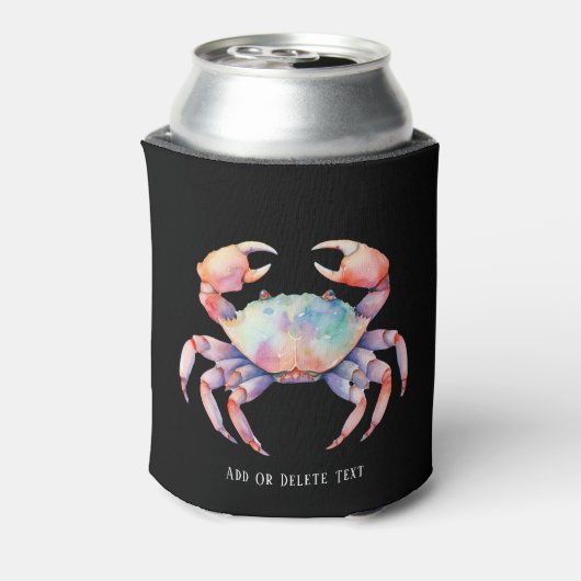 Trendy Waterverf Crab Company/Restaurant Custom Blikjeskoeler (Blikje Achterkant)