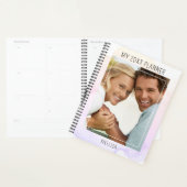 Trendy Waterverf Eén foto naam Sjabloon 2023 Planner (Display)