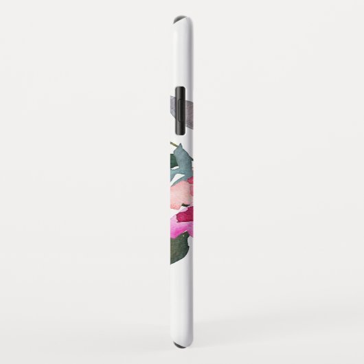 Trendy Waterverf Floral  Fancy Monogram Case-Mate iPhone Case (Achterkant/rechts)