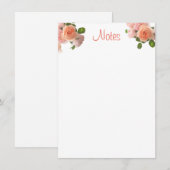 Trendy Waterverf Floral Hand Script Sjabloon (Voorkant / Achterkant)