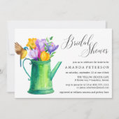 Trendy Waterverf Flowers bruiloft Vrijgezellenfees Kaart (Voorkant)