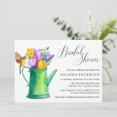 Trendy Waterverf Flowers bruiloft Vrijgezellenfees Kaart (Staand voorkant)