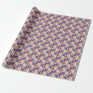 Trendy Waterverf Flowers Cadeaupapier