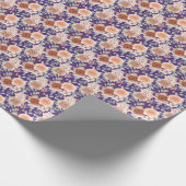 Trendy Waterverf Flowers Cadeaupapier (Hoek)