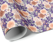Trendy Waterverf Flowers Cadeaupapier (Rol Hoek)