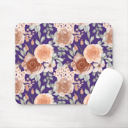 Trendy Waterverf Flowers Muismat (Met muis)