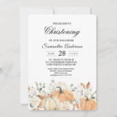 Trendy Waterverf Flowers & Pumpkins Autumn Kaart (Voorkant)