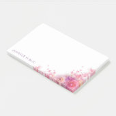 Trendy Waterverf Flowers Rozen Elegant Modern Post-it® Notes (Schuin)