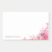 Trendy Waterverf Flowers Rozen Elegant Modern Post-it® Notes (Voorkant)