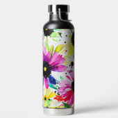 Trendy Waterverf Flowers Waterfles (Links)
