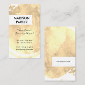 Trendy Waterverf geborsteld Visitekaartje (Voorkant / Achterkant)