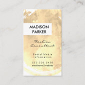 Trendy Waterverf geborsteld Visitekaartje (Voorkant)